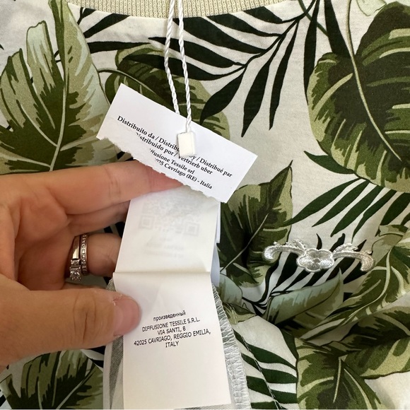 SOLD! MARELLA MAXMARA Intrend Label Printed Leaves T-shirt Size:M 165/88A New - Picture 8 of 9